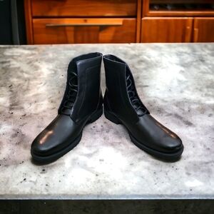 Franklin & Freeman Morris Hidden Lace Leather Boots Mens 7.5 NWOB